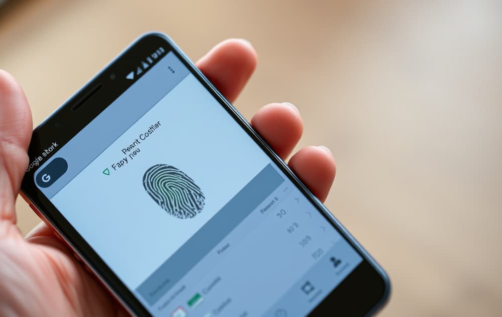 Mobiltelefon med Google Pay-bekreftelse på en bookmakers innskuddsside